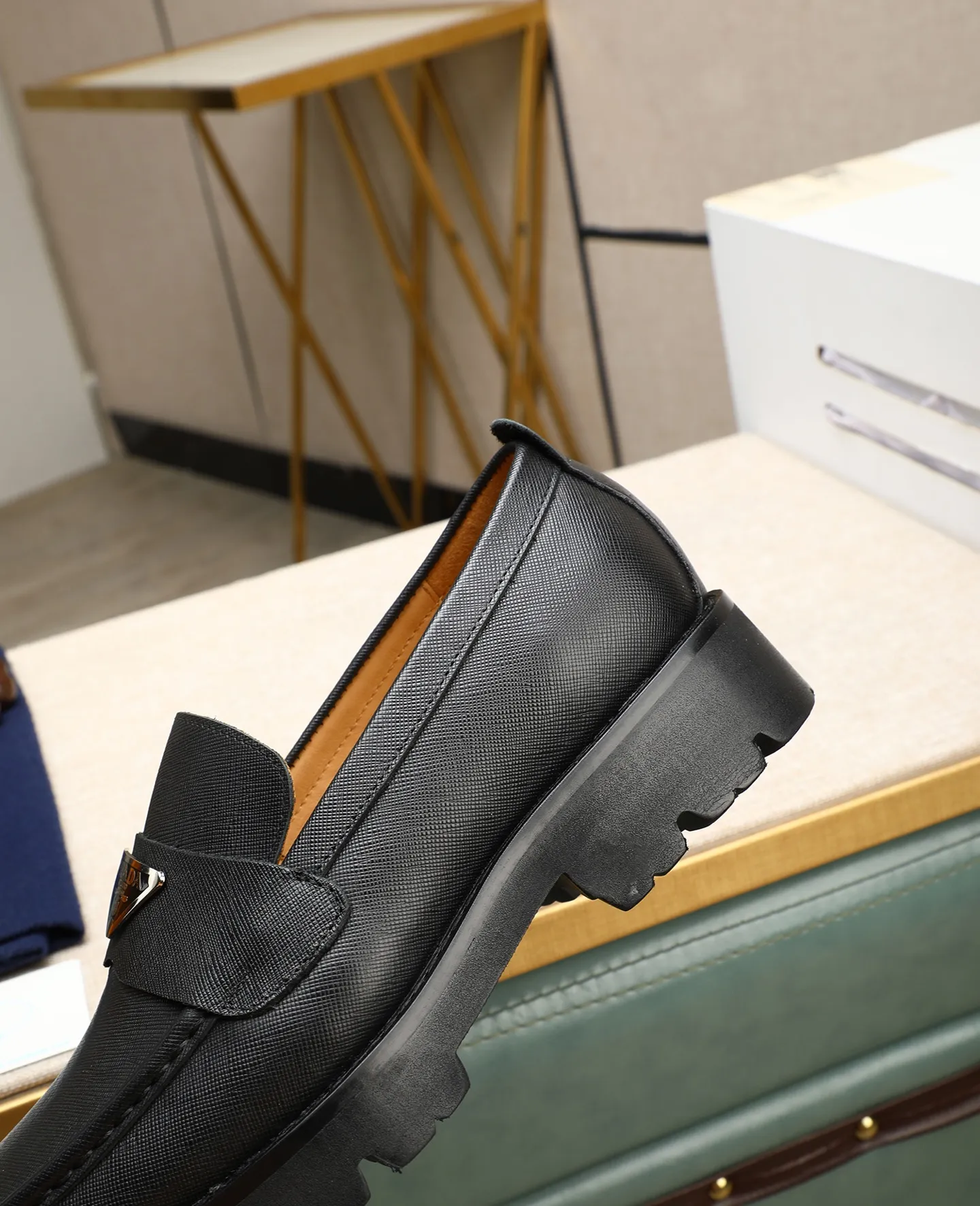 Men's men's shoes 💰540 (water-dyed cow leather) 📛📛PRADA high-end 20 counter latest model formal business leather shoes 👔 original version of the highest quality! Imported from Italy🇮🇹First layer calfskin fabric➕Cowhide lining Original outsole Formal size: 38➖45